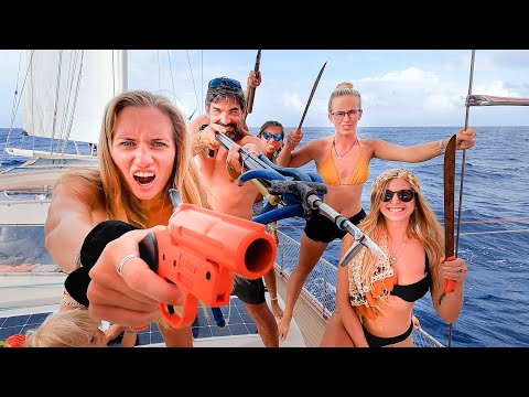WEAPONS OUT & Piracy Countermeasures at Sea (Part 4 of 6) SV Delos Ep 342